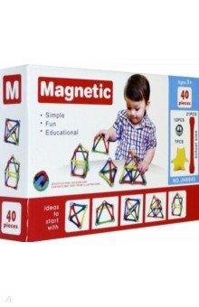 Магнитный конструктор "Magnetic", 40 элементов