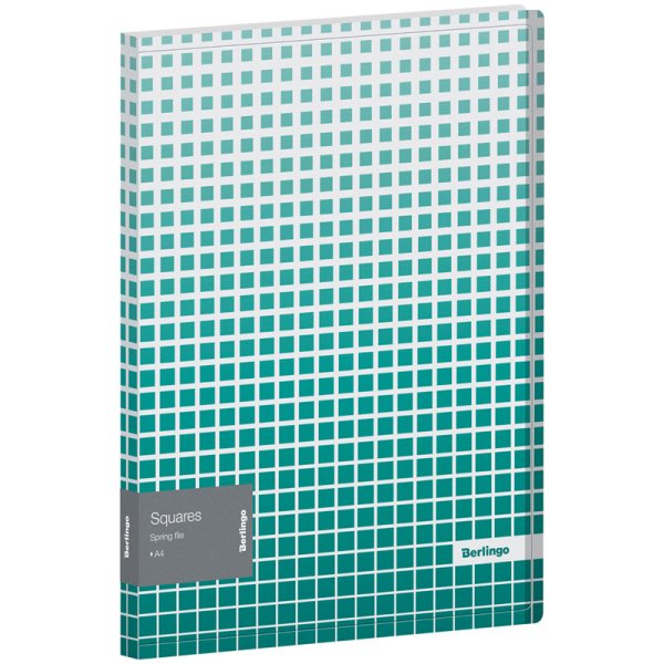 Папка с пружинным скоросшивателем "Squares", А4, 17 мм, 600 мкм