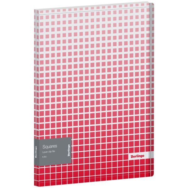 Папка c зажимом "Squares", А4, 17 мм, 600 мкм