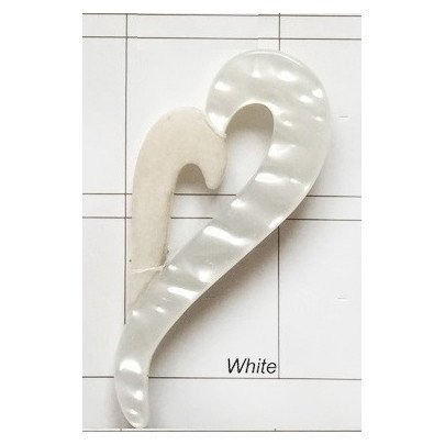 Брошь, 8х3 см, цвет: white (белый), арт. CB Y-01