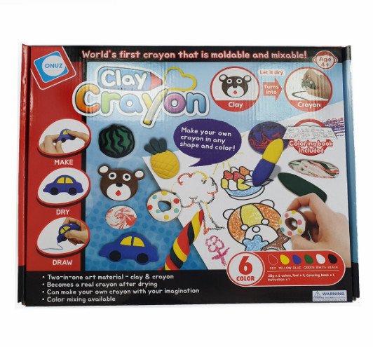 Набор для творчества "Clay Crayon", 6 цветов