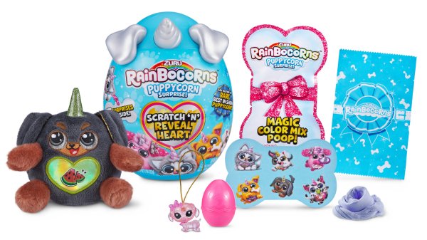 Игрушка плюш-сюрприз в яйце "RainBocoRns. Puppycorn"