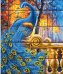 Картины по номерам на дереве "Сказочный павлин", 40x50 см