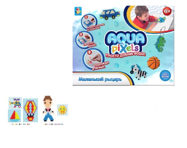Aqua pixels. Маленький рыцарь, 400 деталей