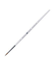 Кисть из натурального ворса колонка, круглая, короткая ручка, №2