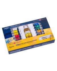 Набор масляных художественных красок &quot;Ладога&quot;, в тубах, 12 цветов по 18 мл