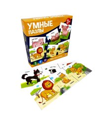 Умные пазлы. Мамы и малыши (24 детали)