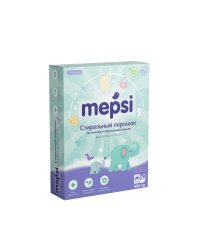 Стиральный порошок для детского белья Mepsi, на основе натурального мыла, гипоаллергенный, 400 г