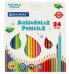 Карандаши цветные акварельные "Premium Aquarelle", 24 цвета, грифель мягкий 4 мм