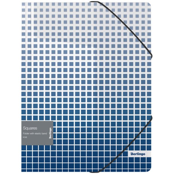 Папка на резинке "Squares", А4, 600 мкм