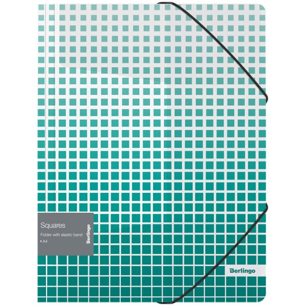Папка на резинке "Squares", А4, 600 мкм