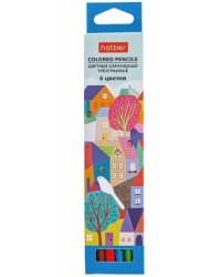 Карандаши цветные "Городок", 6 цветов