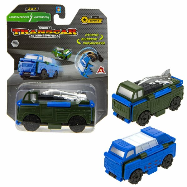 Обложка книги «Автовывернушки Transcar Double "Автоплатформа – Миротворец", 8 см»