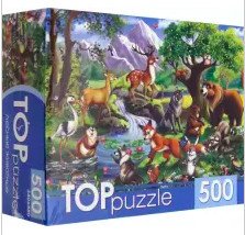 Пазл. Лесные животные, 500 элементов