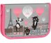 Пенал "Think Pink In Paris", 1 отделение, 1 откидная планка, 20х14х4 см