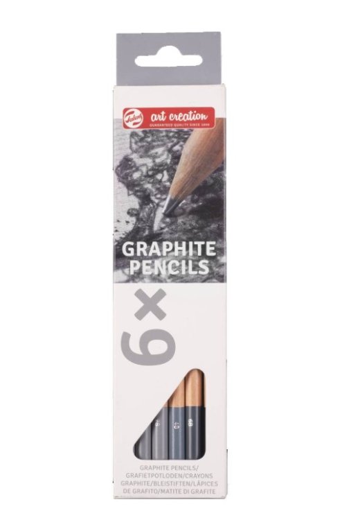 Набор чёрнографитных карандашей "Art Creation Graphite Pencils", 6 штук