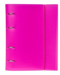 Тетрадь на кольцах "Diamond Neon", А5, 120 листов, клетка, розовая
