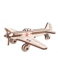Конструкт деревянный 3D "Самолет Бомбардировщик"
