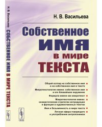 Собственное имя в мире текста