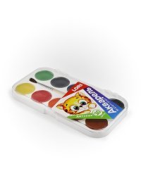 Акварель &quot;Детская&quot;, 10 цветов, с кистью