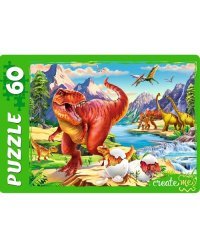 Пазл. Мир динозавров №24, 60 элементов