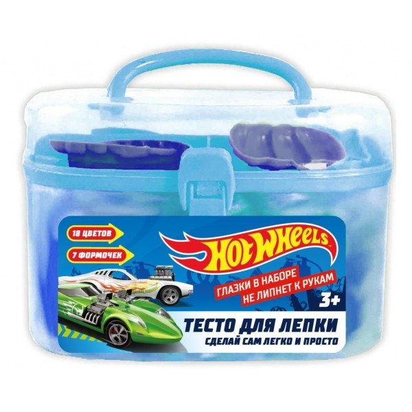 Обложка книги «Тесто для лепки "Hot Wheels", 18 цветов»