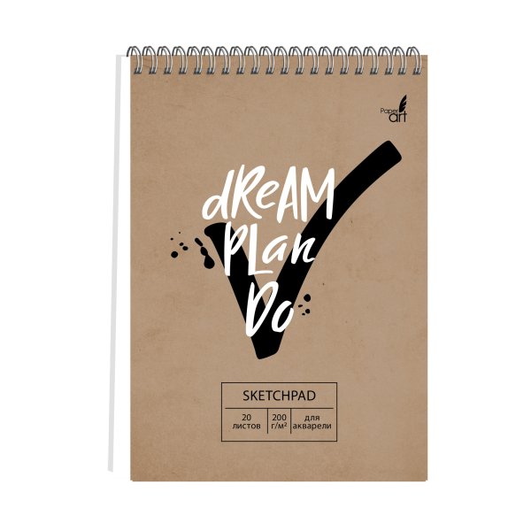 Скетчпад "Dream and Do", 140х200 мм, 20 листов