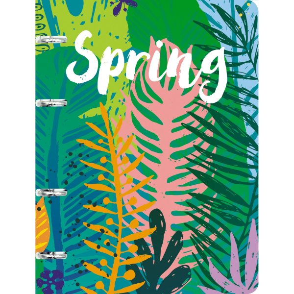 Тетрадь на кольцах "Spring", А5, 120 листов, кольца