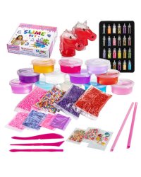 Набор слаймов "Юнландия", 14 цветов, 52 аксессуара