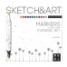 Маркеры двухсторонние "Sketch&amp;Art. Вечерний набор", 3 мм, 12 цветов
