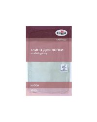 Глина для лепки "Хобби", натуральная, белый, 1500 г