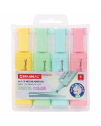 Набор текстовыделителей "Original Pastel", 4 штуки, линия 1-5 мм