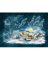 Комплект из 10 почтовых открыток. Детские сны