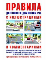 Правила дорожного движения с иллюстрациями и комментариями. Ответственность водителей (таблица штраф