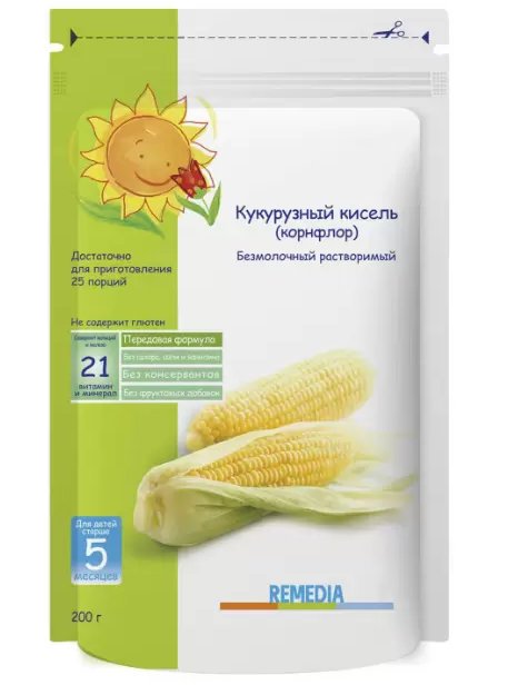 Обложка книги «Кукурузный кисель "Remedia", с 5-ти месяцев, 200 г»