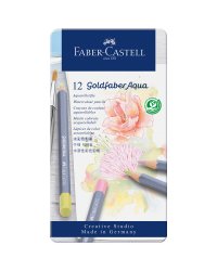 Карандаши акварельные "Goldfaber Aqua", 12 пастельных цветов