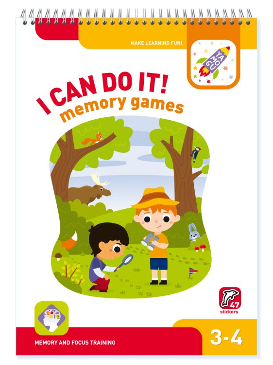 I can do it! Memory Games. 3-4 age. Я могу запоминать! 3-4 года (47 stickers)