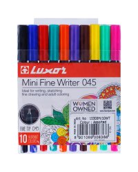 Ручки капиллярные "Mini Fine Writer 045", 0,8 мм, 10 цветов