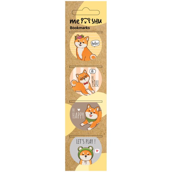 Закладки магнитные для книг "Cute dog", 4 штуки