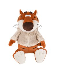 Игрушка мягкая "Тигр Костян в меховом худи", 25 см