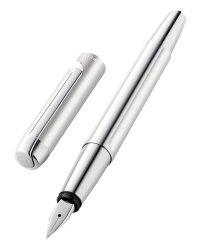 Ручка перьевая "Pelikan. Elegance Pura P40", перо F, сталь нержавеющая, серая