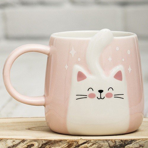 Обложка книги «Кружка "Котик Хвостик N 2", 410 мл»