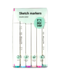 Маркеры для скетчинга &quot;Meshu. Цветочная гамма&quot;, 24 цвета