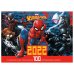 Обложка книги «Календарь настенный перекидной с наклейками "Marvel. Spider-Man" на 2022 год»