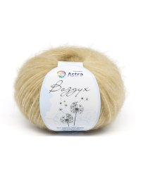Пряжа Астра "Воздух", цвет: 08 молочный, 50 грамм, 140 м, 3 мотка (количество товаров в комплекте: 3)
