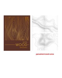 Блокнот. Materials. Wood, А6, 80 листов, точка