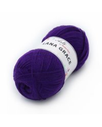 Пряжа из Троицка "Lana Grace Classic", 300 метров, 5 мотков по 100 грамм, цвет: 0266 фиолетовый (количество товаров в комплекте: 5)