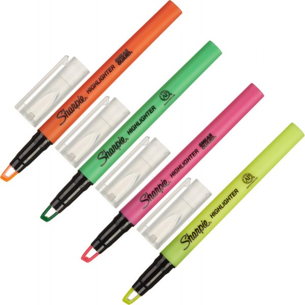 Набор маркеров текстовыделителей "SHARPIE Clearview", 4 штуки