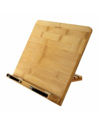 Подставка для книг и планшетов большая бамбуковая "Brauberg", 34х24 см, регулируемый угол