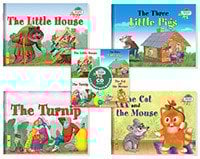 Сборник сказок. Уровень 1 (комплект из 4 книг) (+ CD-ROM; количество томов: 4)